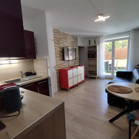 T2 Rd Jardin Grande Terrasse Coeur 2 M Clim Garage Wifi Apartament *