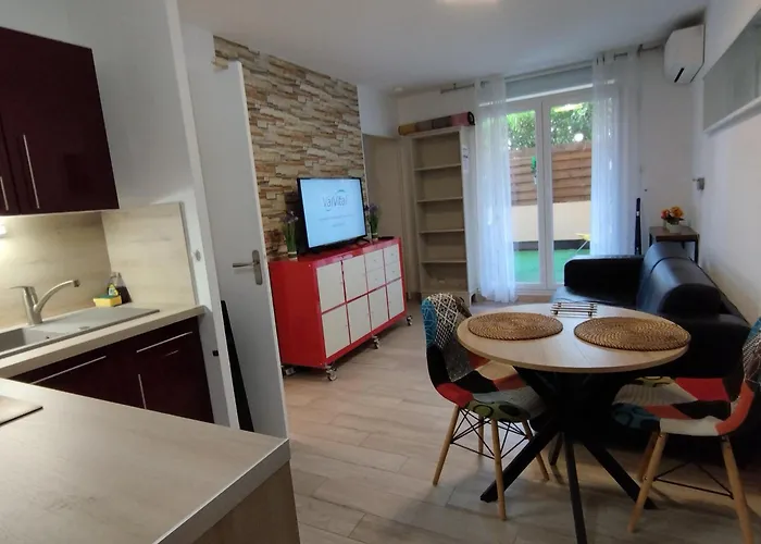 Apartman T2 Rd Jardin Grande Terrasse Coeur 2 M Clim Garage Wifi